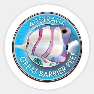 Great Barrier Reef Australia logo Sticker